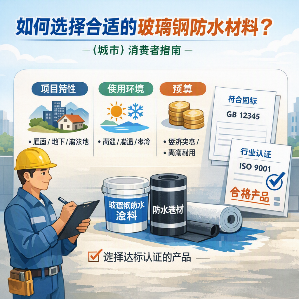 如何判定玻璃钢防水材料的合格标准？ 仙桃 消费者指南