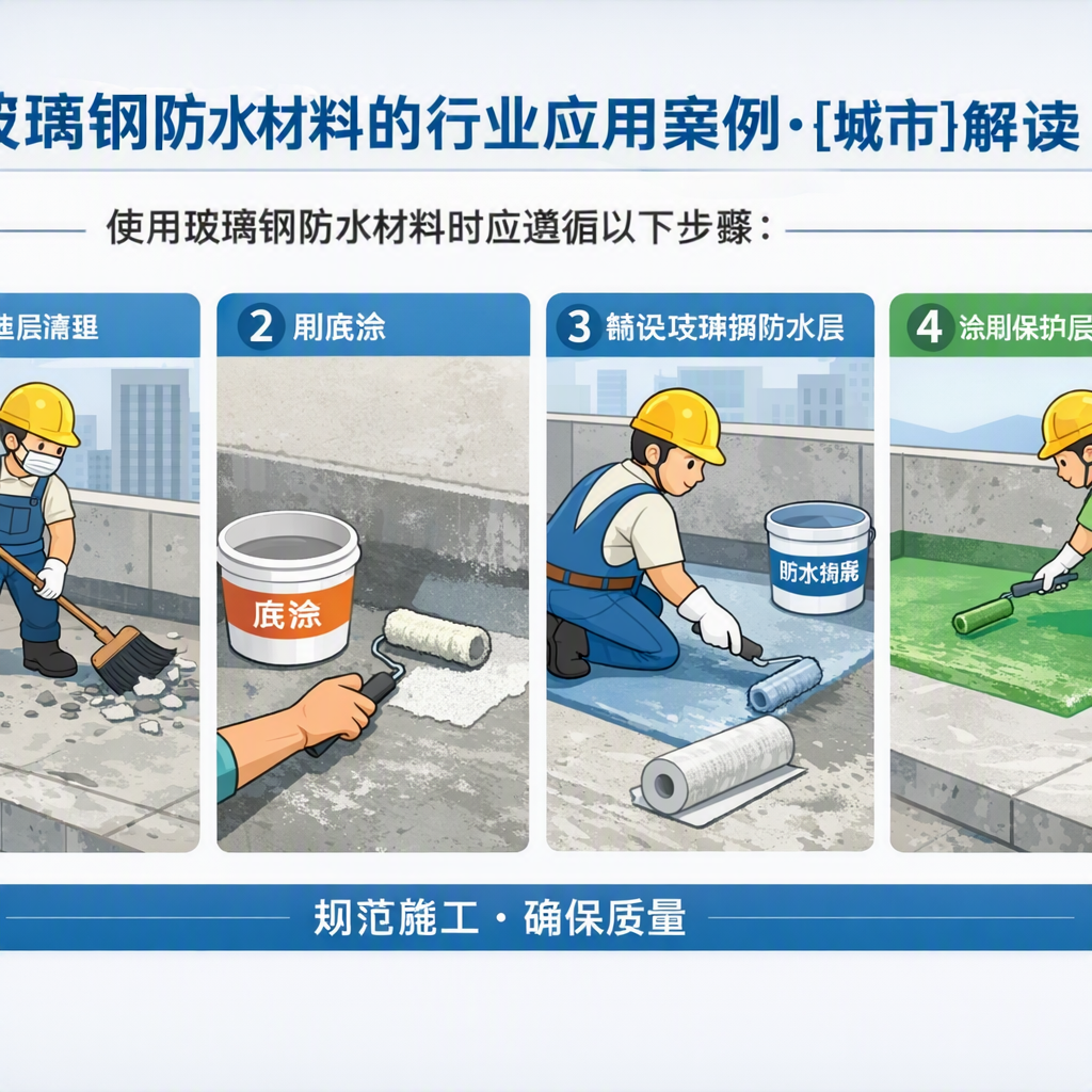 玻璃钢防水材料的行业应用案例,仙桃解读