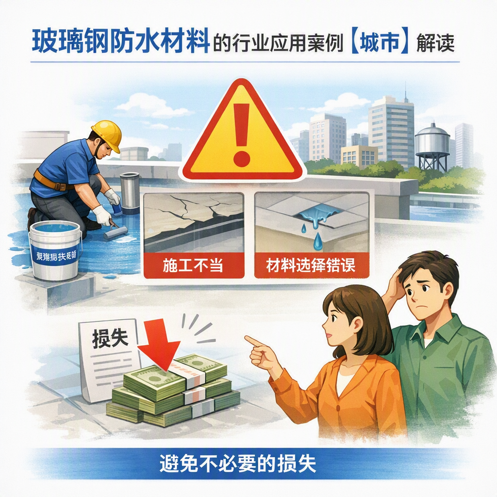 玻璃钢防水材料的行业应用案例,仙桃解读