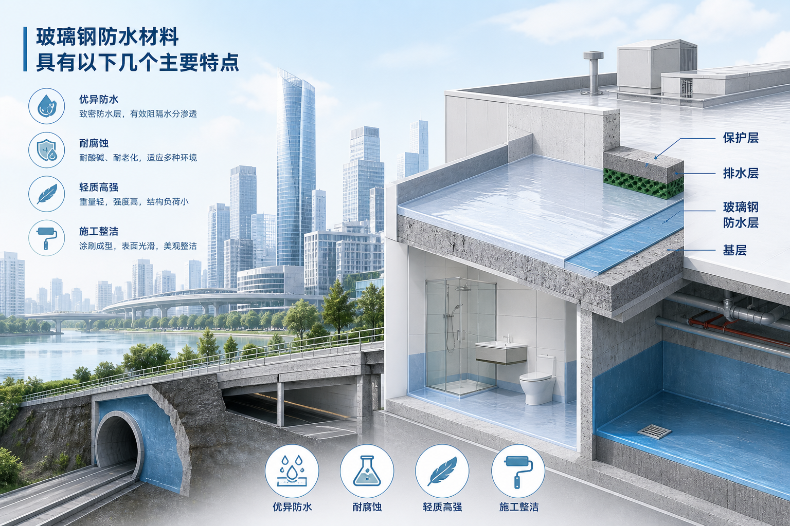 2023年玻璃钢防水材料市场趋势分析,关注 仙桃 发展